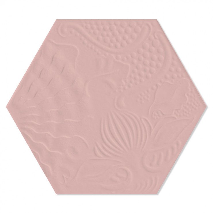 Hexagon Klinker Gaudi Rosa 22x25 cm-0