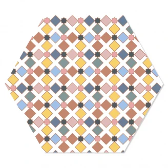 Hexagon Klinker Kasbah Flerfärgad 22x25 cm