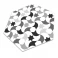 Hexagon Klinker Kasbah Svart-Vit 22x25 cm 10 Preview