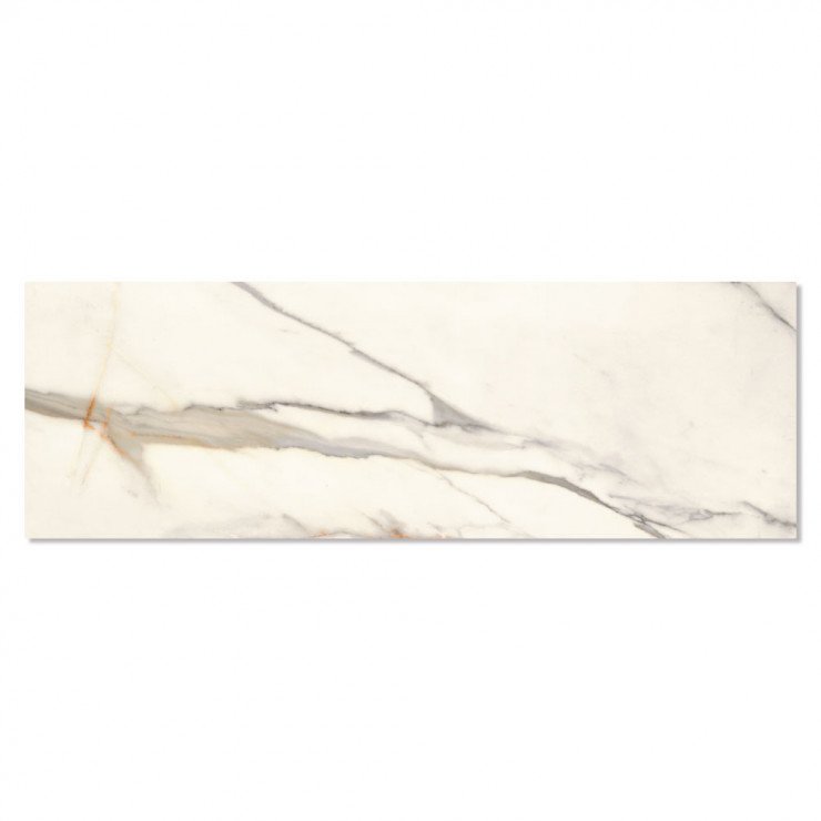 Marmor Klinker Calacatta Gold Vit 40x120 cm-1