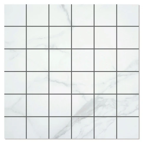 Marmor Mosaik Klinker Purity Vit Matt 30x30 (5x5) cm