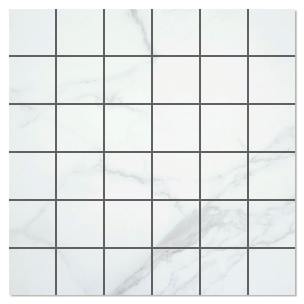 Marmor Mosaik Klinker Purity Vit Matt 30x30 (5x5) cm