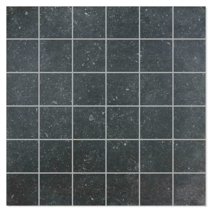 Mosaik Klinker Stonearts Svart Matt 30x30 (5x5) cm-0