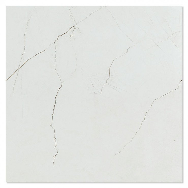 Marmor Klinker Safira Vit Polerad 60x60 cm-1