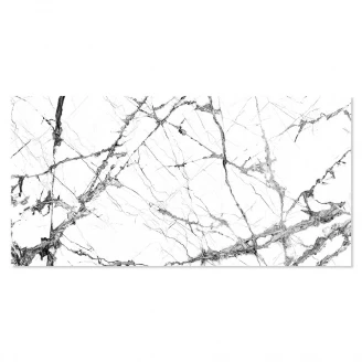 Marmor Klinker Shirokuma Vit Polerad 60x120 cm