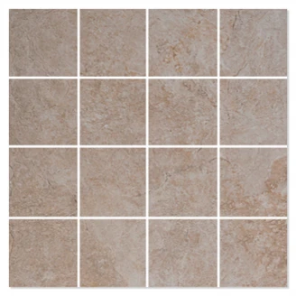 Mosaik Klinker Mezzo Ljusbrun Matt 30x30 (7x7) cm