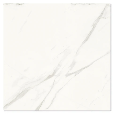 Marmor Klinker Saffire Vit Rund Blank 60x60 cm