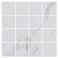 Marmor Mosaik Klinker Melicenta Vit Polerad 30x30 (7x7) cm Preview