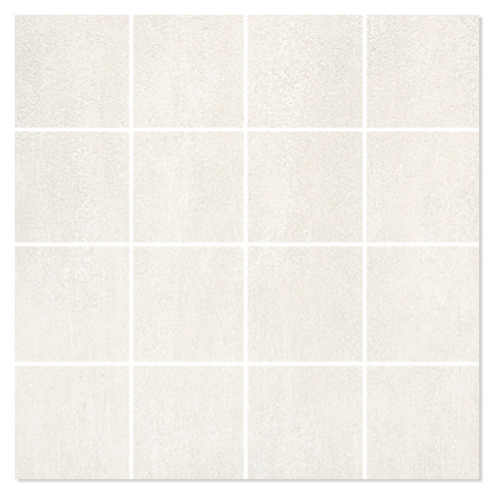 Mosaik Klinker Nordsten Vit Matt 30x30 (7x7) cm