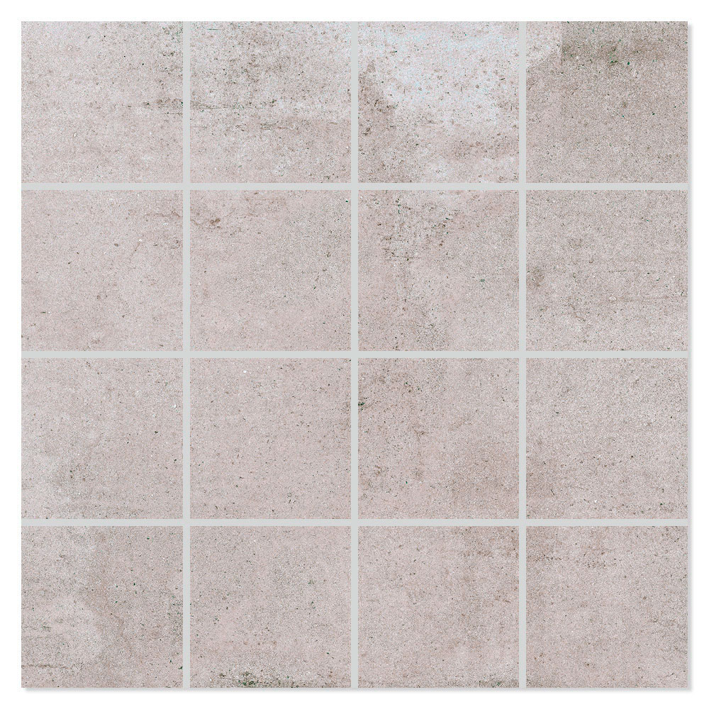 Mosaik Klinker BeConcrete Beige Matt 30x30 (7x7) cm