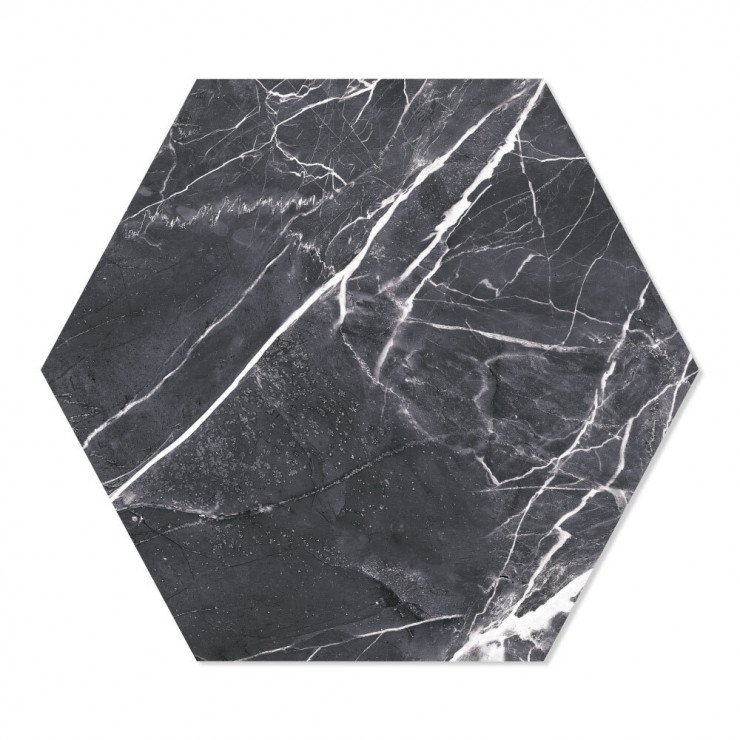 Marmor Klinker Dark Marble Svart 29x33 cm-1