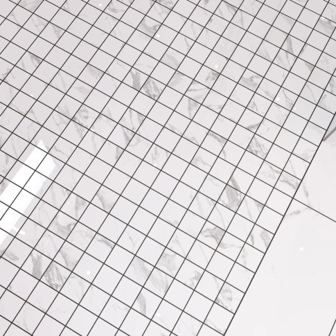 Marmor Mosaik Klinker Laverna Vit Polerad 30x30 (5x5) cm
