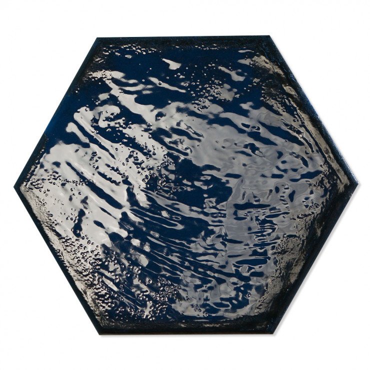 Hexagon Klinker Colorain Blå Blank 20x23 cm-0