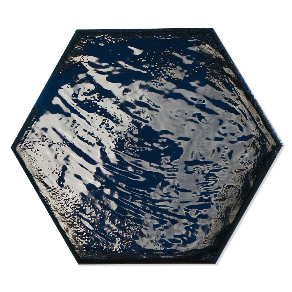 Hexagon Klinker Colorain Blå Blank 20x23 cm