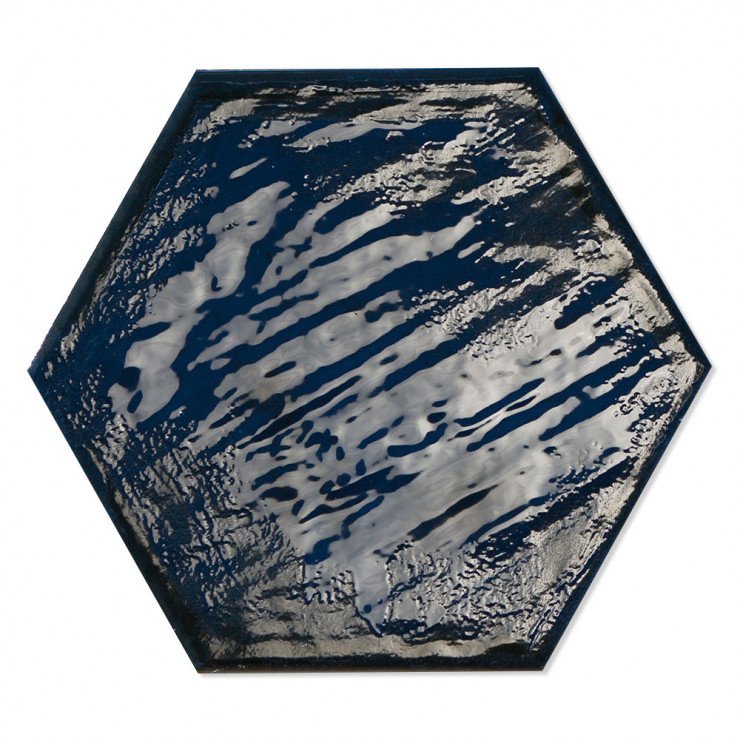 Hexagon Klinker Colorain Blå Blank 20x23 cm-1