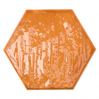 Hexagon Klinker Colorain Orange Blank 20x23 cm