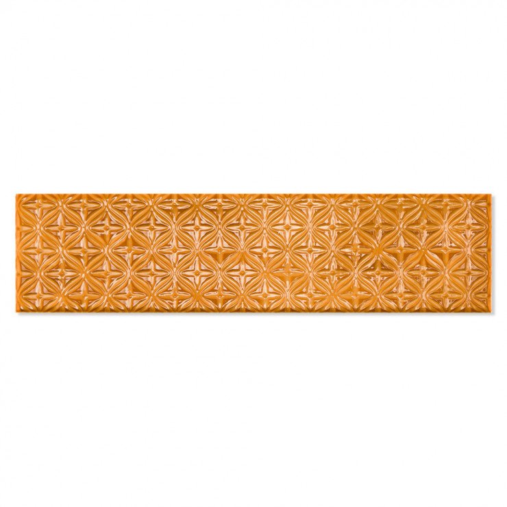 Dekor Mix Klinker Colorain Orange Blank 7.5x30 cm-1