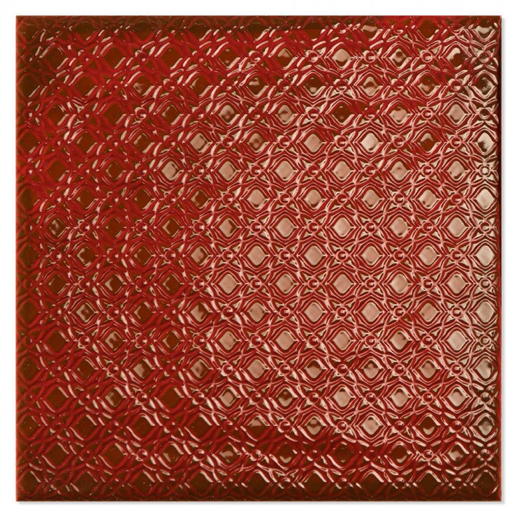 Dekor Mix Klinker Colorain Röd Blank 22x22 cm-1