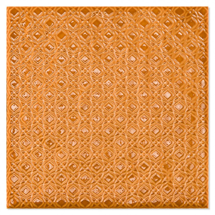 Dekor Mix Klinker Colorain Orange Blank 22x22 cm-0
