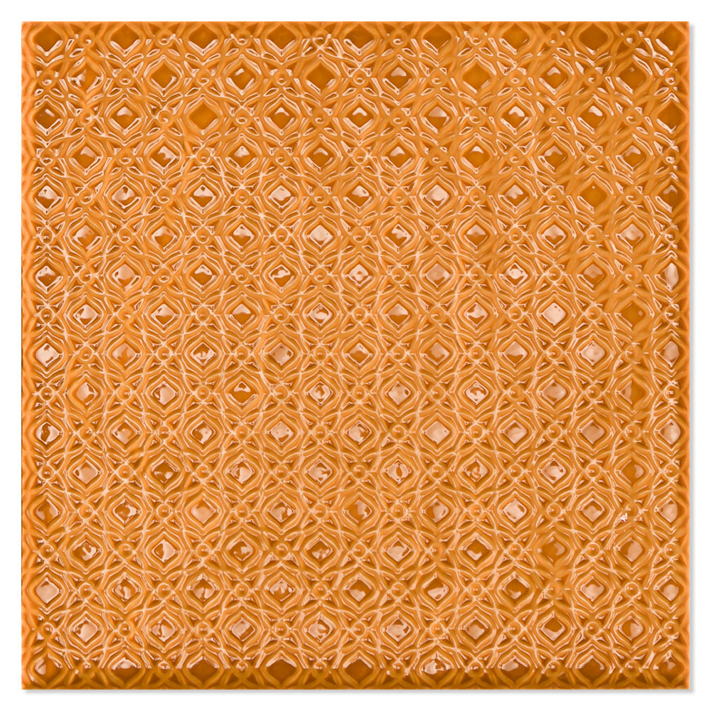 Dekor Mix Klinker Colorain Orange Blank 22x22 cm