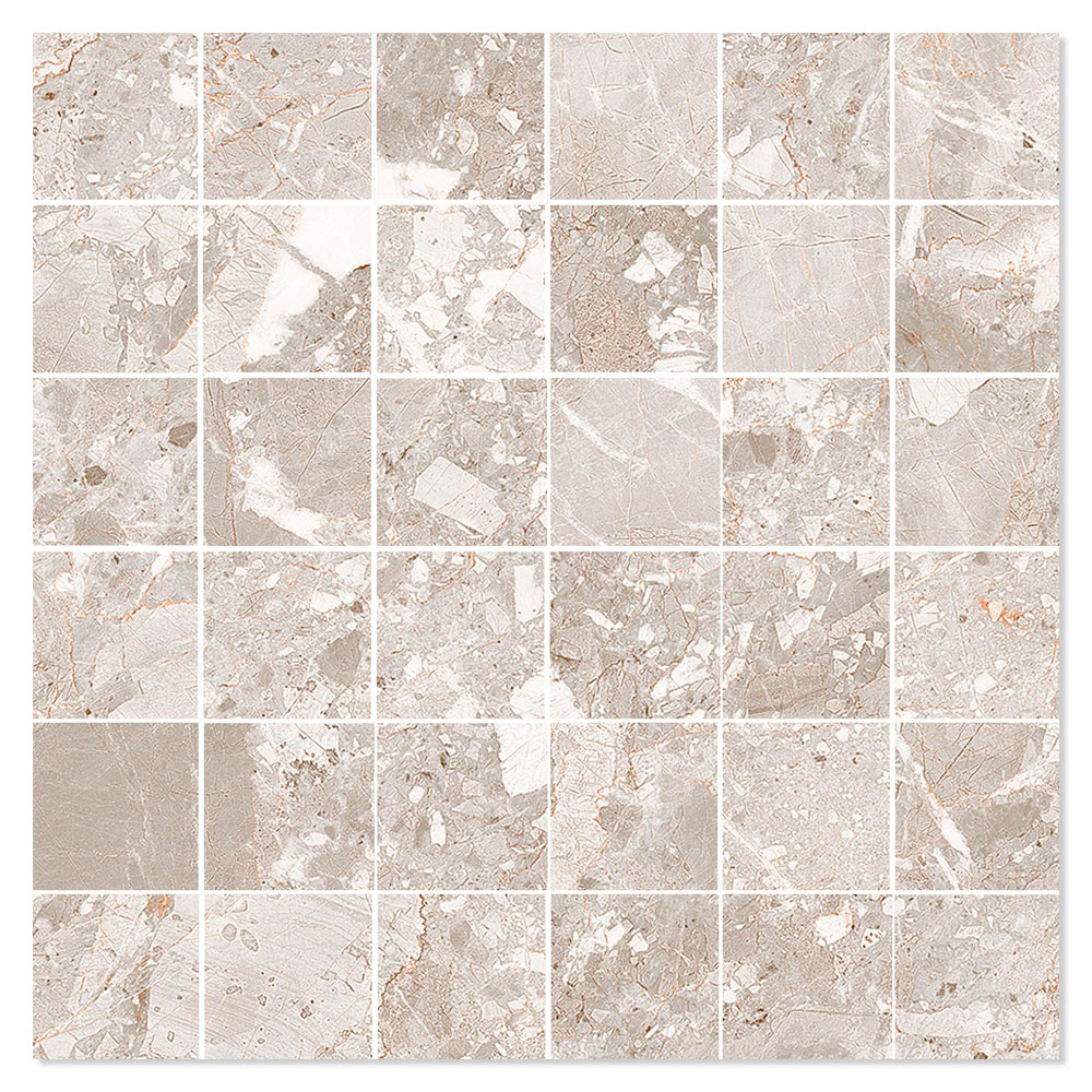 TAU Mosaik Klinker Belcastel Beige Matt 30x30 (5x5) cm