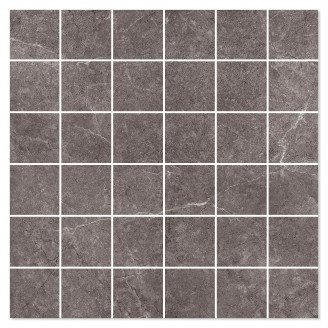 Marmor Mosaik Klinker Evolution Mörkgrå Matt 30x30 (5x5) cm-2