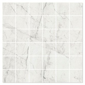 Marmor Mosaik Klinker Geneva Vit Matt 30x30 (5x5) cm