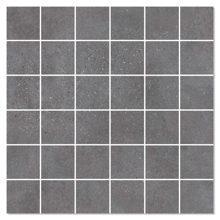 Mosaik Klinker Concreto Svart Matt 30x30 (5x5) cm-0
