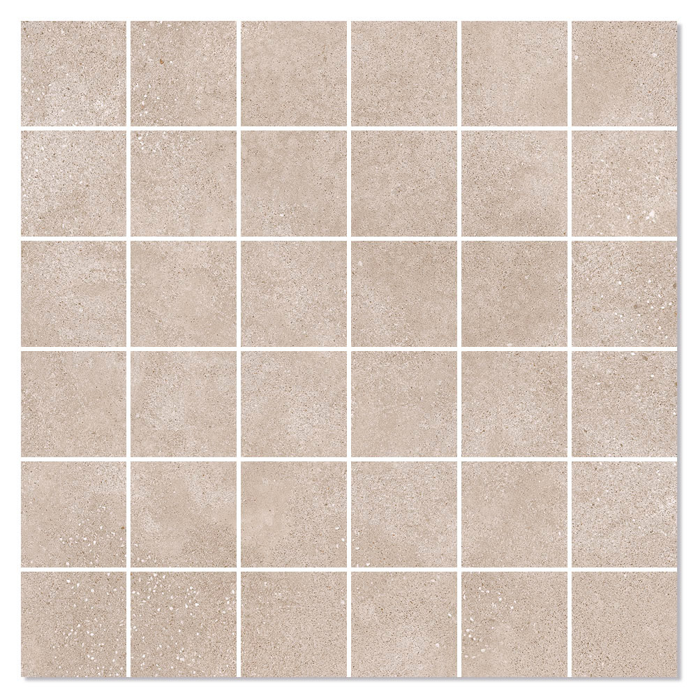 Mosaik Klinker Concreto Mörkbeige Matt 30x30 (5x5) cm