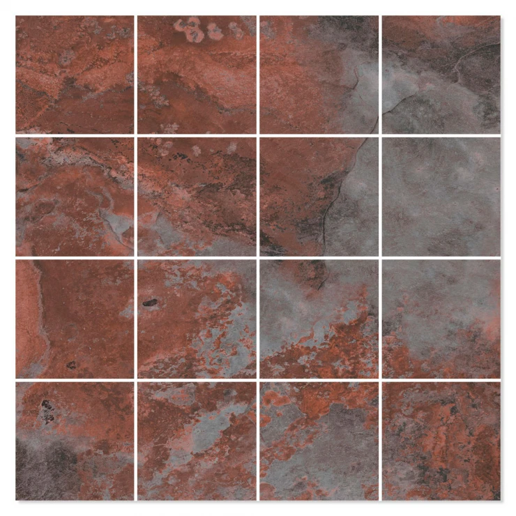 Mosaik Klinker Homescape Brons Halvpolerad 30x30 (7x7) cm-0