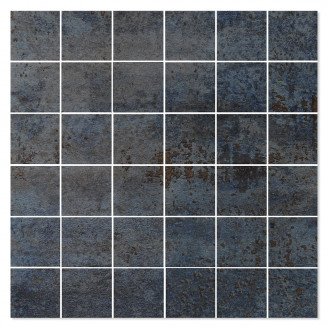 Mosaik Klinker Metalic Blå Halvpolerad 30x30 (5x5) cm