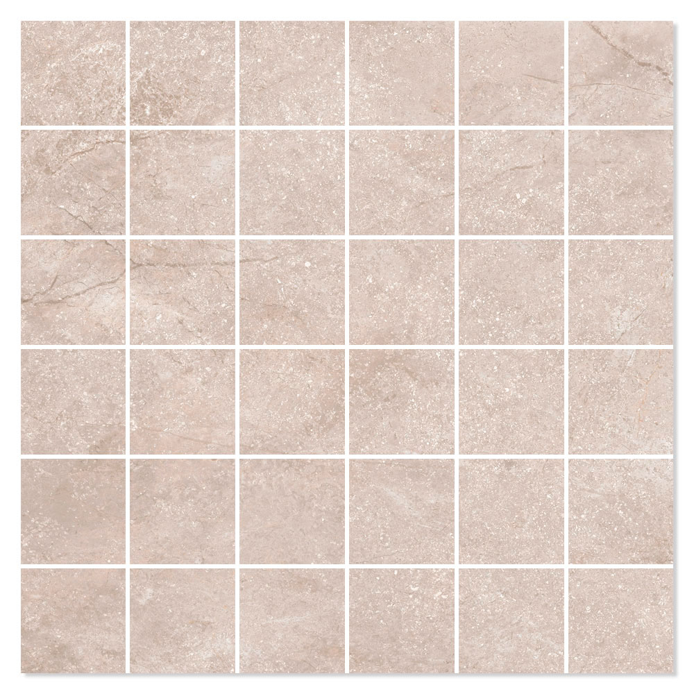 Marmor Mosaik Klinker Elegant Beige Matt 30x30 (5x5) cm