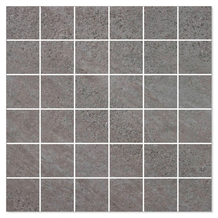 Mosaik Klinker Lumina Stone Mörkgrå Matt 30x30 (5x5) cm-0