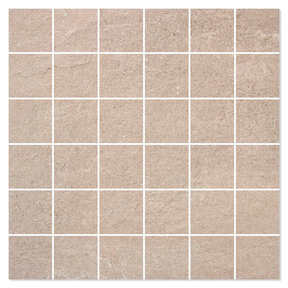 Mosaik Klinker Lumina Stone Beige Matt 30x30 (5x5) cm