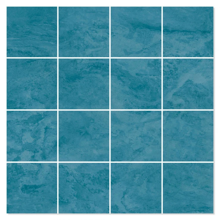 Mosaik Klinker Trendtime Blå Matt 30x30 (7x7) cm-0