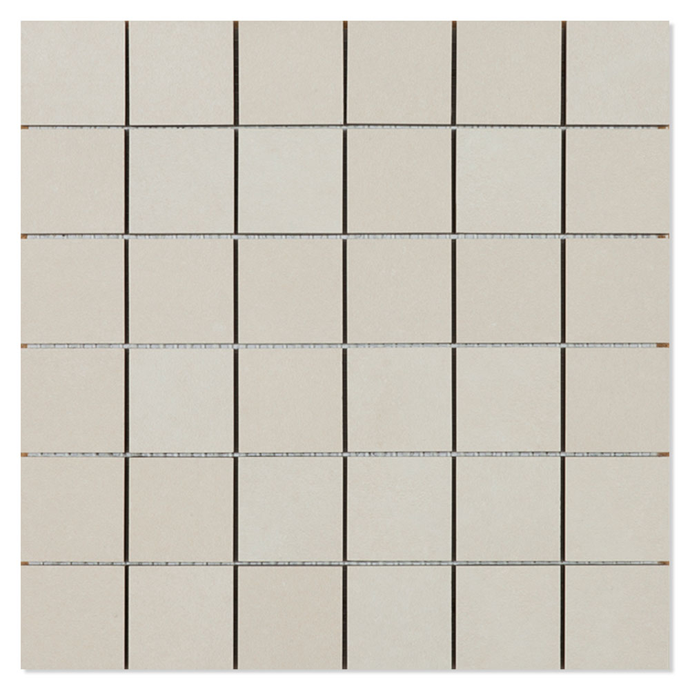 Mosaik Klinker Seta Beige Matt 30x30 (5x5) cm