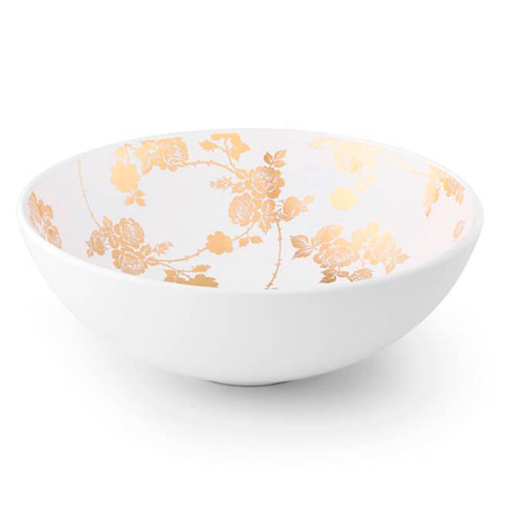 Bathco Tvättställ Gold&Silver Rose Vit 40 cm