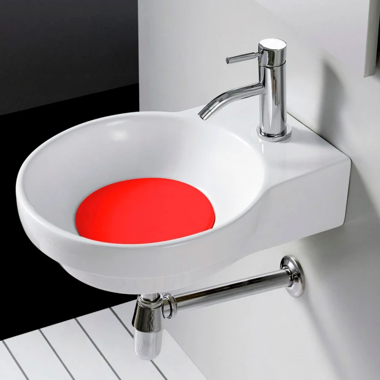 Bathco Lock för Tvättställ Marsella, Färg Röd 40 cm-0