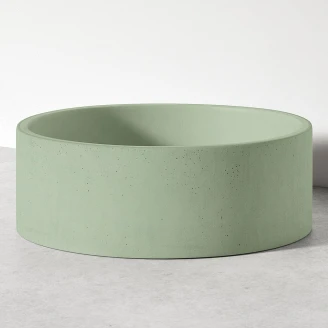 Handgjorda Cement Tvättställ Bay Grön Matt 38 cm