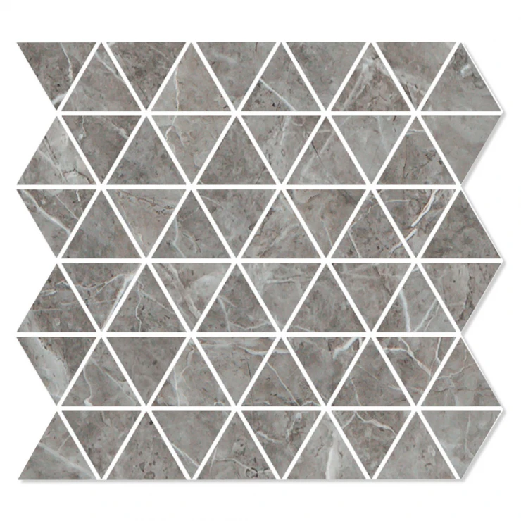 Marmor Mosaik Klinker Montargil Grå Polerad 30x30 (5.7x5.7) cm-0