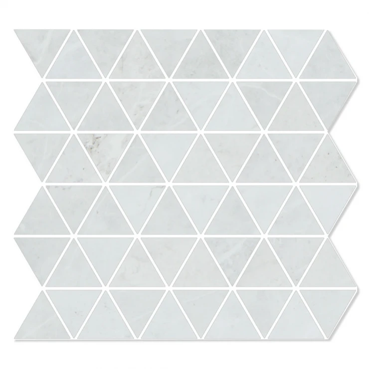 Marmor Mosaik Klinker Montargil Vit Polerad 30x30 (5.7x5.7) cm-0