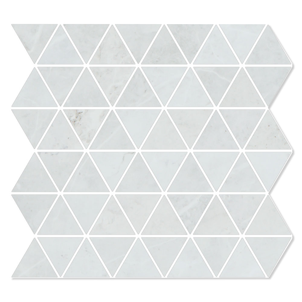 Marmor Mosaik Klinker Montargil Vit Polerad 30x30 (5.7x5.7) cm