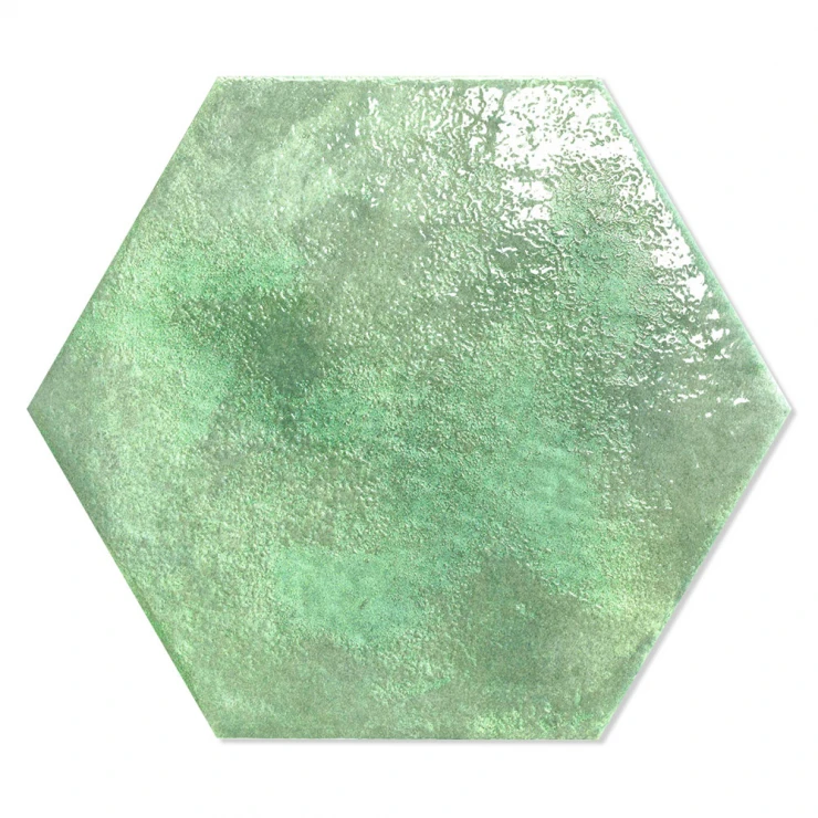 Hexagon Klinker Sonora Grön Blank 29x33 cm-1