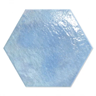 Hexagon Klinker Sonora Blå Blank 29x33 cm-2