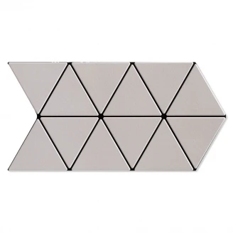 Klinker Triangle Ljusgrå Matt 28x49 cm