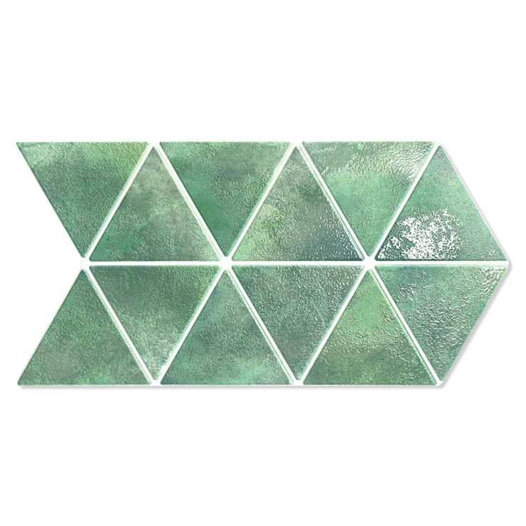 Klinker Triangle Grön Blank 28x49 cm-1