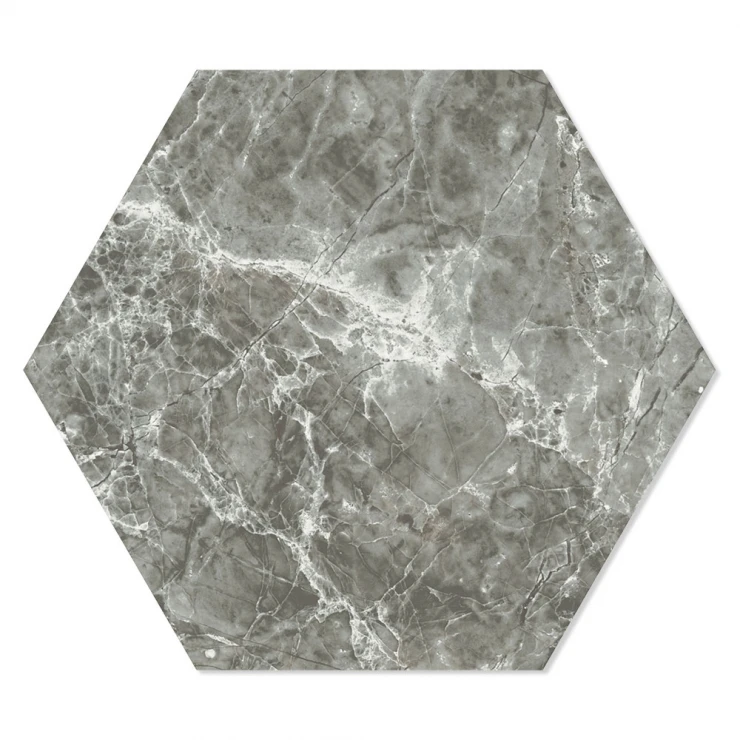 Marmor Hexagon Klinker Artis Grå Matt 15x17 cm-1
