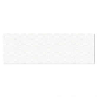 Kakel Prisma Fabric Vit Relief 33x100 cm