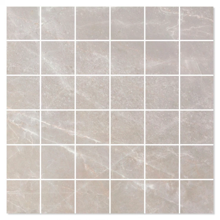 Marmor Mosaik Klinker Space Grå Satin 30x30 (5x5) cm-0