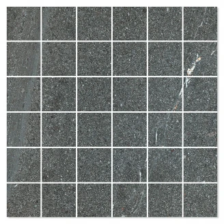 Mosaik Klinker Mineral Mörkgrå Matt 30x30 (5x5) cm